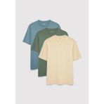 Mavi 3lü Erkek Basic Tişört 0612315-70322 - Renkli - 2XL