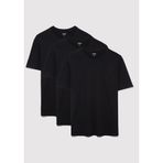 Mavi 3lü Erkek Basic Tişört Loose Fit/Bol Rahat Kesim 0612315-900 Siyah-900 M