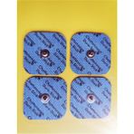 Mavi 5x5 cm Çıtçıtlı Fitness Tens Elektrot Pedi, Sağlıklı ve Konforlu Kullanım - Ahşap - Ceviz