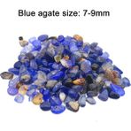 Mavi Akik Stili 100 Gram 50G 100G Doğal Akvaryum Dekorasyon Taşı Balık Tankı Arka Plan Renkli Kristal Kaya Çakıl Ev Bahçe Dekor Aksesuarları (Yurt Dışından) - Akvaryum dekorasyonu