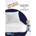Mavi Ay Yatak Su Sıvı Geçirmez Bebek Alezi 60 x 120 Yatak Koruyucu - 60 x 120 cm - Beyaz