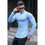 Mavi Balıkçı Yaka Erkek Triko Kazak 6306 - XL