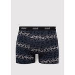 Mavi Baskılı Gri Boxer 0910455-32174 Gri-32174 L