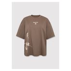 Mavi Baskılı Kahverengi Kadın T-Shirt M1613872-83866