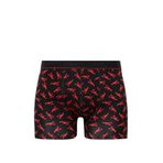 Mavi Baskılı Siyah Boxer 0911307-900