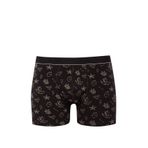 Mavi Baskılı Siyah Boxer 092449-85585 Siyah-85585 S