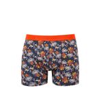 Mavi Baskılı Siyah Boxer 092655-85585