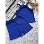 Mavi Bebek Çocuk Crop Alt Üst Takım Yazlık Takım - 3 Yaş