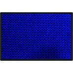 Mavi Benekli Toz Kontrollü Pvc Tabanlı Nem Alıcı Kapı Önü Paspası - 45 x 70 cm