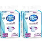 Mavi Beyaz 60 Adet L Emici Külot