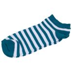 Mavi Beyaz Çizgili Tasarım Unisex Patik Çorap 36-42