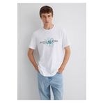 Mavi Beyaz Erkek T-shirt M0612673-620
