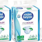 Mavi Beyaz Ped Emici Külot Yetişkin Bezi M - Medium Orta 60 Adet + Yatak Koruyucu Örtü 60*90CM 30 Adet
