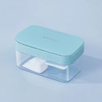 Mavi Bir Top Buz Kalıbı Kalıp Buz Depolama Küresel Buz Tepsisi Buz Küpü Kalıp Ev Büyük Kapasiteli Buz Yapma Konteyner Buz Saklama Kutusu (Yurt Dışından) - Ice Cream Tubs - Renkli