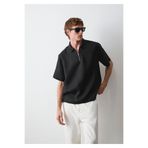 Mavi Black Siyah Keten Gömlek Loose Fit/Bol Rahat Kesim 0211964-900