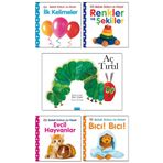 Mavi Bulut Yayıncılık Aç Tırtıl Eric Carle Pearson Bebek Dokun ve Hisset İlk Kelimeler Renkler ve Şekiller Bıcı Bıcı Evcil
