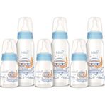 Mavi Cam Biberon Seti, 250ML ve 125ML, 3'lü Paket - Ahşap - Ceviz