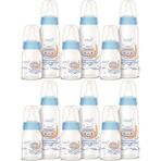 Mavi Cam Biberon Seti 250ML+125ML (6'lı) Güvenle Kullanın - Ahşap - Ceviz