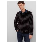 Mavi Çizgili Polo Yaka Kahverengi Erkek Sweatshirt M0S10470-89103