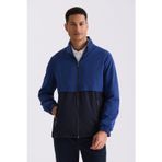 Mavi Comfort Fit Hakim Yaka Mevsimlik Mont
