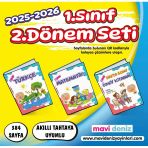 Mavi Deniz 2026 1. Sınıf 2. Dönem Türkçe + Matematik + Hafta Sonu 3 Kitap Seti Güncel Müfredat