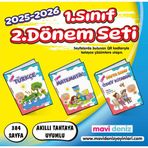 Mavi Deniz 2026 1. Sınıf 2. Dönem Türkçe + Matematik + Hafta Sonu 3 Kitap Seti Güncel Müfredat