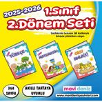 Mavi Deniz 2026 1. Sınıf 2. Dönem Türkçe + Matematik + Oku Anlat 3 Kitap Seti Güncel Müfredat