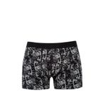 Mavi - Desenli Siyah Boxer 092070-900