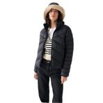 Mavi Dik Yaka Siyah Şişme Mont Regular Fit/Normal Kesim 110698-900 Siyah-900 XS