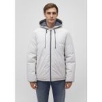 Mavi Erkek Açık Gri Kapüşonlu Şişme Mont 0110352-70080 Regular Fit Günlük Stil - Pus Gri