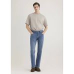 Mavi Erkek Jean Pantolon Dar Paça Günlük Stil 31 / 32 Beden Desenli Model