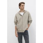 Mavi Erkek Kapüşonlu Fermuarlı Sweatshirt M0S10520 Sis Gri
