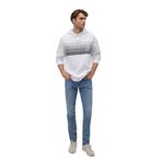 MAVİ Erkek Kapüşonlu Sweatshirt, Beyaz, XS