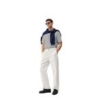 MAVİ Erkek Relaxed Fit Pantolon, Kırık Beyaz, 28 Beden