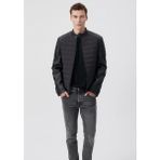 Mavi Erkek Siyah Suni Deri Ceket 0110206-71379 - 3XL