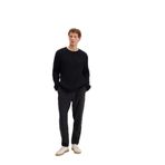 MAVİ Erkek Slim Fit Eşofman Altı, Yüksek Bel, Siyah, L Beden