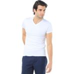 Mavi Erkek V Yaka Streç Beyaz Basic Tişört 061748-620 - XS
