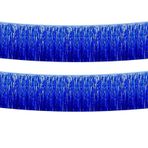 Mavi folyo püsküllü çelenk 10 ft 2'li paket, geçit töreni, yüzen dekorasyon, düğün, doğum günü kutlaması, mezuniyet için metalik tinsel afiş