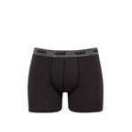 Mavi Geometrik Baskılı Siyah Boxer 092083-900