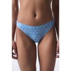 Mavi Geometrik Desenli Bikini Altı - Renkli - 34