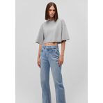 Mavi Gri Basic Crop Tişört Crop/Kısa Kesim 1612662-70098 Gri-70098 S