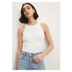 Mavi Halter Yaka Beyaz Basic Atlet Slim Fit / Dar Kesim -620 1612462