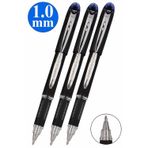 Mavi İmza Kalemi 3 Adet Uniball Jetstream 1.0 mm Pilot Kalem SX-210 Hızlı Yazı Kalemi Roller Uçlu Likit Mürekkepli