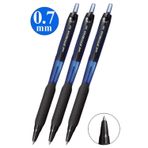 Mavi Jel Uçlu Pilot Kalem 3 Adet Uniball Jetstream SXN-101 0.7 mm Roller Basmalı Kalem Roller Uçlu Likit Mürekkepli