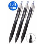 Mavi Jel Uçlu Pilot Kalem 3 Adet Uniball Jetstream SXN-150S 1.0 mm Basmalı Pilot Kalem Roller Uçlu Likit Mürekkepli
