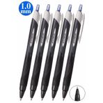 Mavi Jel Uçlu Pilot Kalem 5 Adet Uniball Jetstream SXN-150S 1.0 mm Basmalı Pilot Kalem Roller Uçlu Likit Mürekkepli