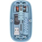 Mavi Kablosuz Mouse Bluetooth ve USB Çift Mod Bağlantılı - Renkli