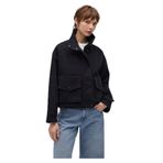 MAVİ Kadın Oversize Kaban, Kömür, XS