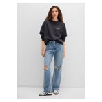 MAVİ Kadın Regular Fit Sweatshirt, Koyu Antrasit, XS