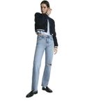MAVİ Kadın Straight Fit Jean Pantolon, Yüksek Bel, Shaded College, 30-29